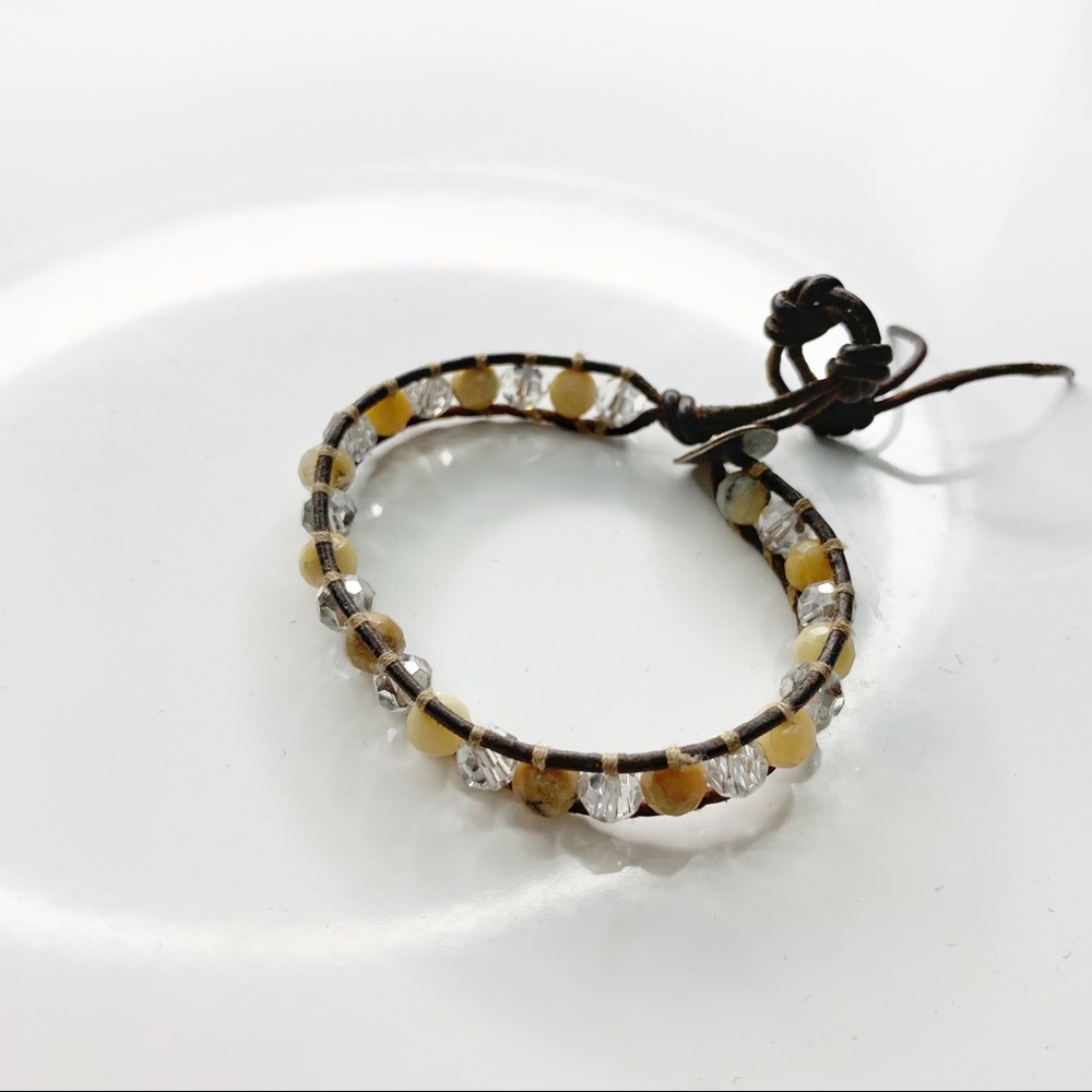 Chan Luu Single crystal and stone bracelet